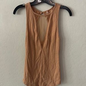 Free people tank with sheer detail
